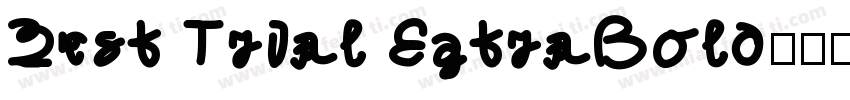 West Trial ExtraBold字体转换